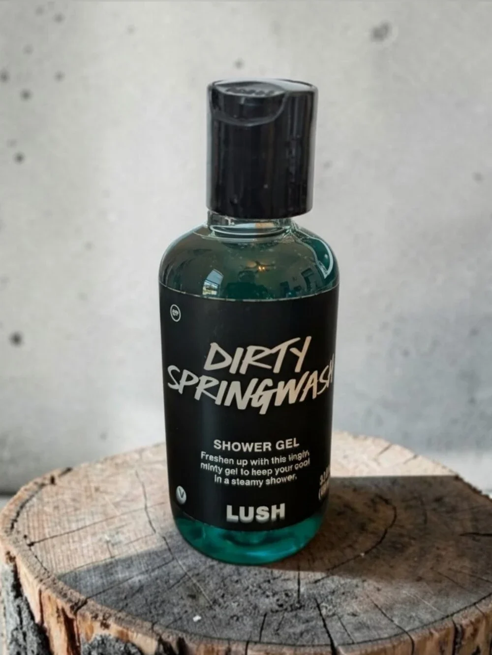 Lush Dirty Springwash Shower Gel 3.3oz/100ml Minty Refreshing Body Wash